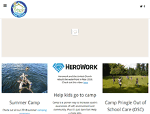 Tablet Screenshot of camppringle.com